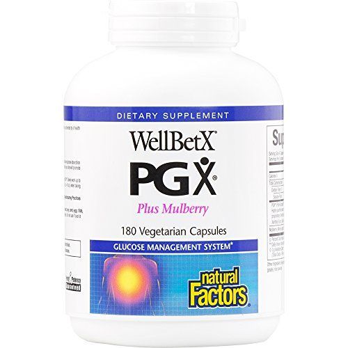 Image of a bottle of Natural Factors - WellBetX PGX Plus Mulberry