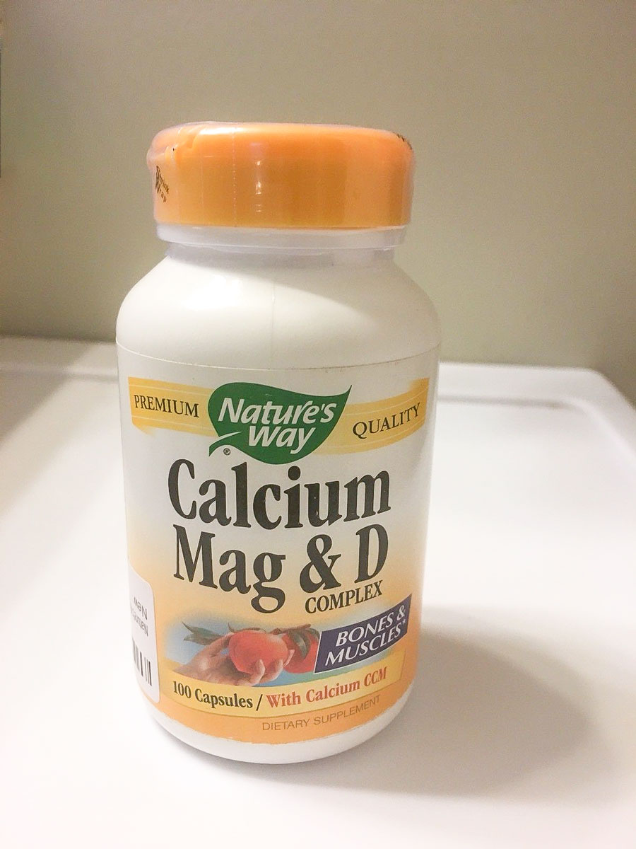 Image of a bottle of Nature's Way Calcium Mag & Vitamin D Complex, the best calcium supplement