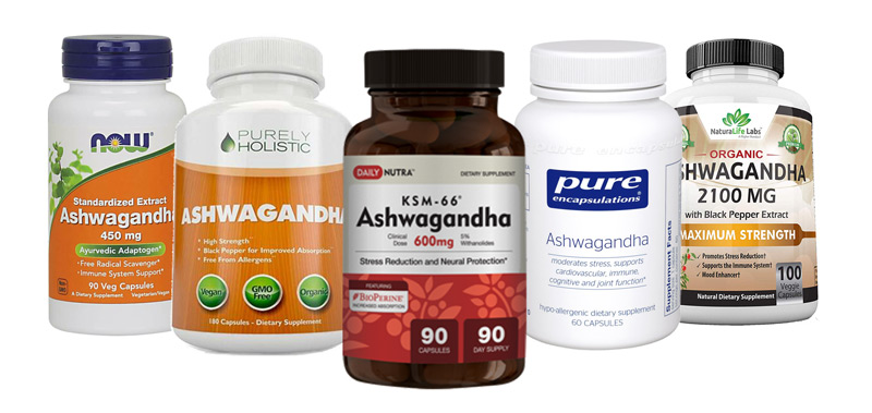 Image of the best ashwagandha supplements on the market