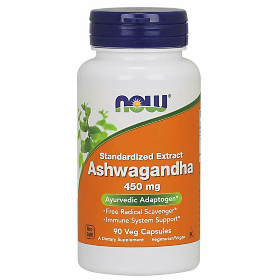 Image of a bottle of Now Supplements Ashwagandha