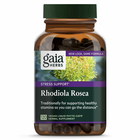 Image of a bottle of Gaia Herbs Rhodiola Rosea